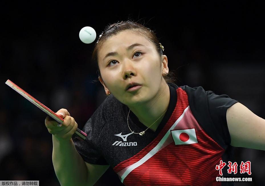 福原爱与江宏杰在东京新闻发布会宣布就子女抚